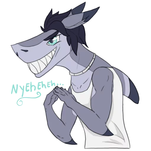 fry nariz de tiburón, chico tiburón fu li, colarix furry tiburón, shark niña tiburón, furry sharks riptide