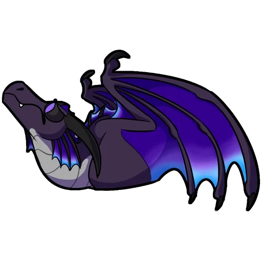 le dragon, ender furia dragon, crystal furia dragon, violet dragon wyvern, dessin animé de dragon violet