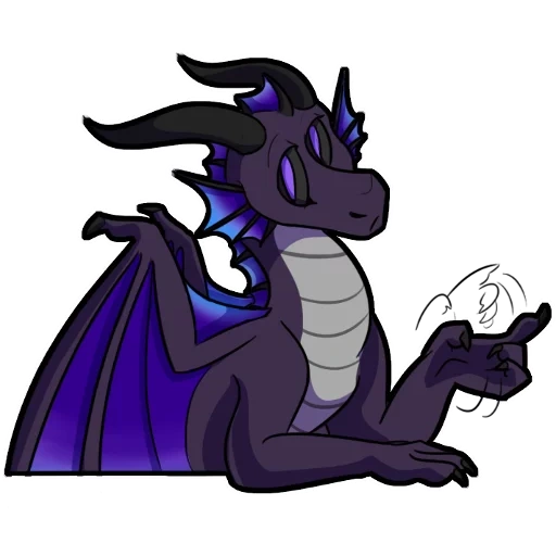 аниме, эндер дракон, дракон фиолетовый, эндер фурия дракон, драконья сага фиолетовые драконы