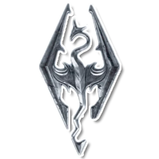 sinal de skyrim, crachá skyrim, crachá skyrim, logotipo skyrim, the elder scrolls v skyrim