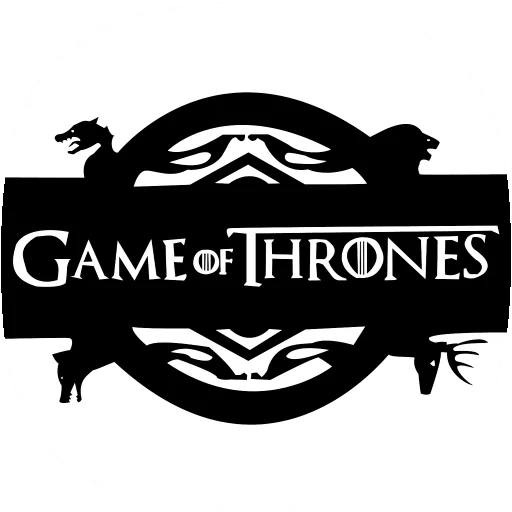 jeu des trônes, jeu de game of thrones, le jeu du trône du logo, logo game thrones, game thrones emblem