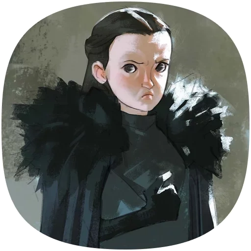 game of thrones, lianna mormont, lyanna mormont, jorah mormont, porträts von lera kiryakova