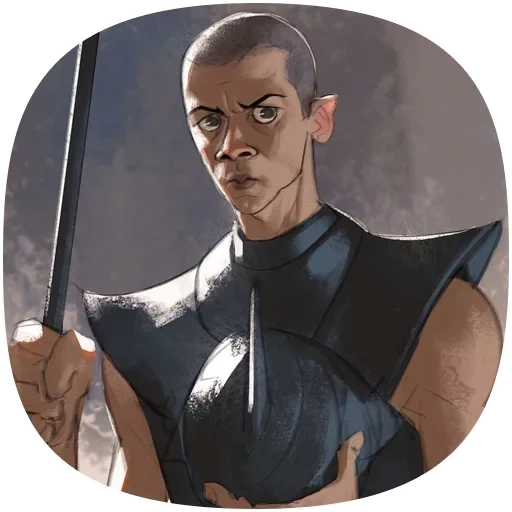 game of thrones, game thrones art, grey worm the game of thrones, game grey worm of the throne aktor