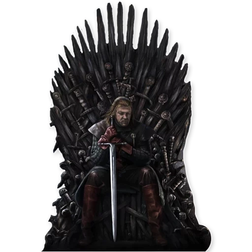 iron throne, game of thrones, throne game of thrones, eddard stark with an iron throne, iron throne game of thrones