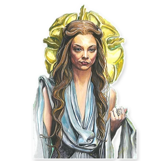 margeri tirell, jogo dos tronos, margeri tirell art, daenerys targaryen, rashemen esqueci reinos