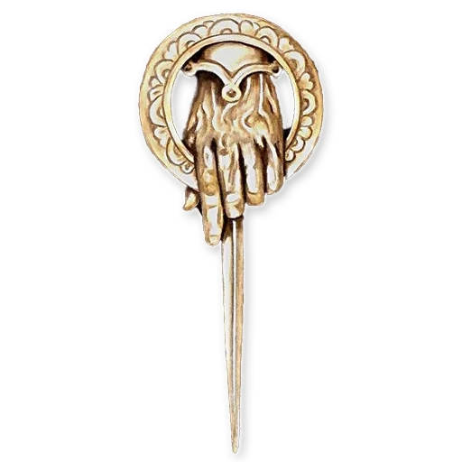 o sinal da mão do rei, gadnya fibula game of thrones, a mão da mão do king game of thrones, broche de thrones da mão do rei, a mão do rei do rei game of thrones