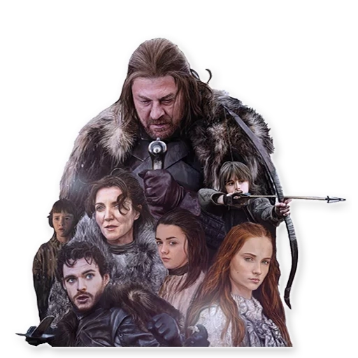 game of thrones, el juego de los tronos de starkov, family stark game of thrones, el invierno está cerca del juego de tronos, familia starkov game of thrones