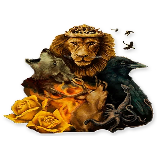 kucing, singa, leo man, singa yang berapi api, marbas demon print