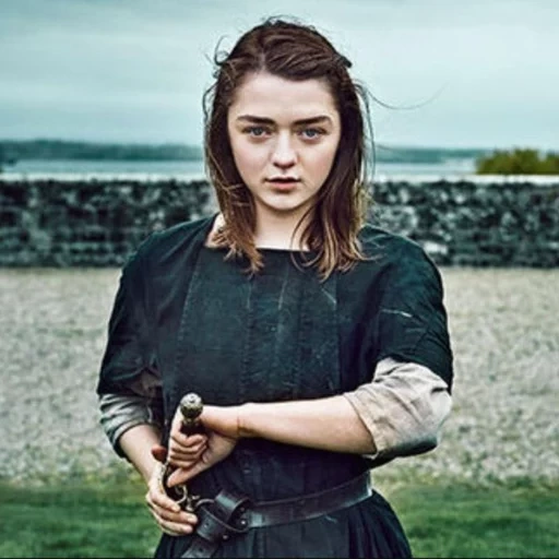 arya stark, messi williams, gioco di arya thrones, messi williams aria stark, gioco del potere di macy williams