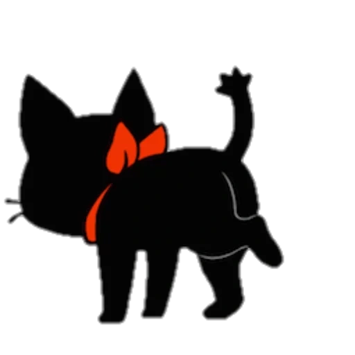 chat, gamercat, le chat est noir, silhouette de chat
