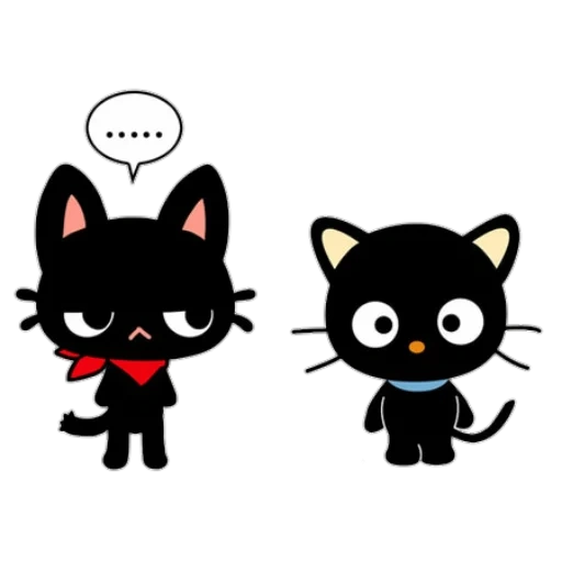 mainan chococat, chococat kecil, hello kitty chococat, katun kucing hitam, hello kitty black cat