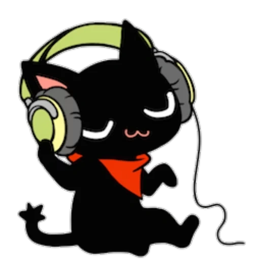 cat gamer, cat headphones, gamercat persians, headphone cat, gif cat earphone