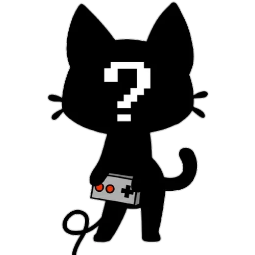 кот, cat, кот черный, значок кошки, gamercat персы