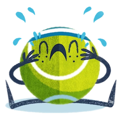 smiley, ace emoticons, tennisbälle