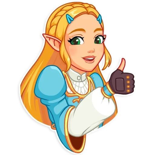 zelda, adesivi zelda, principessa zelda, la leggenda zelda