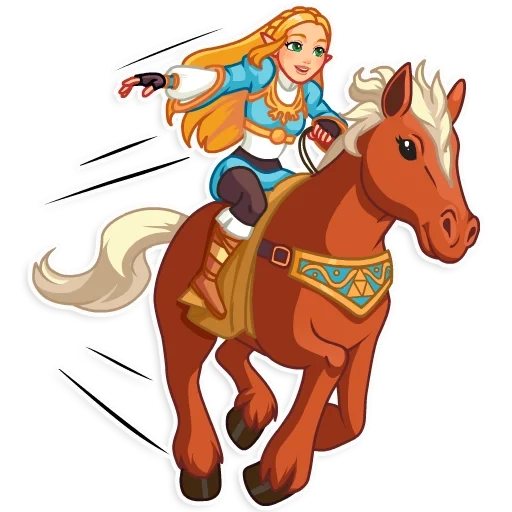zelda, vettore del cavallo, la leggenda zelda, cowboy horse clipart, serie the legend zelda