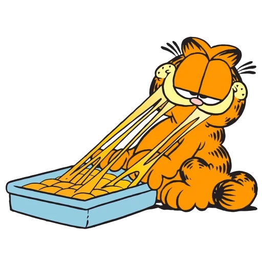 garfield, garfield, garfield 3, garfield lazanya, lasaña de garfield