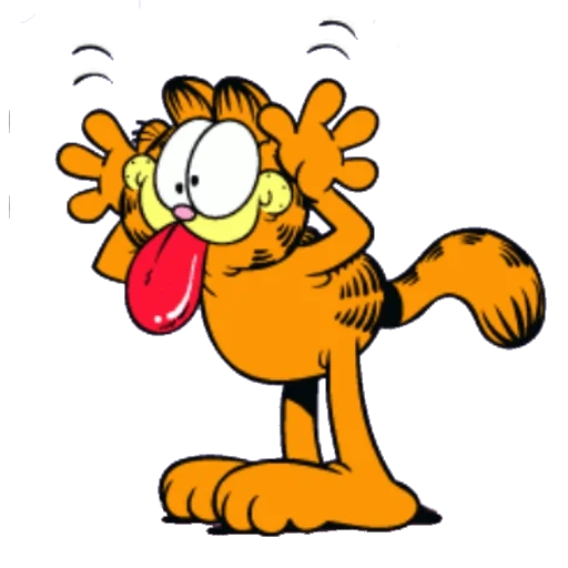 garfield, garfield, garfield, garfield thanks, dancing garfield