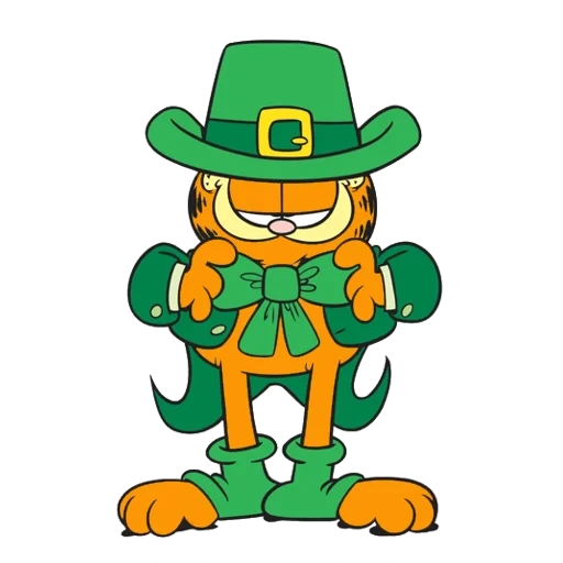 leprekon, garfield viking, captain garfield, st.patricks tag