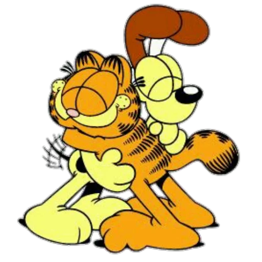 garfield, гарфилд одди, гарфилд обнимашки, гарфилд обнимашка, объятия мультяшки