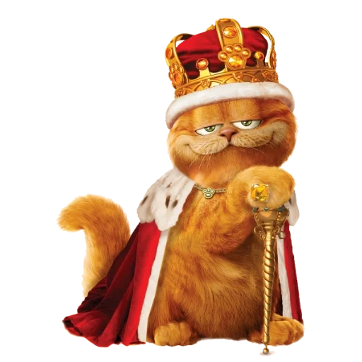 garfield, cat garfield, garfield tsar, garfield king, cat garfield king