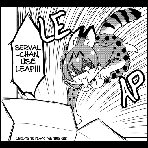 аниме, манга, популярная манга, kemono friends serval, serval kemono friends комиксы