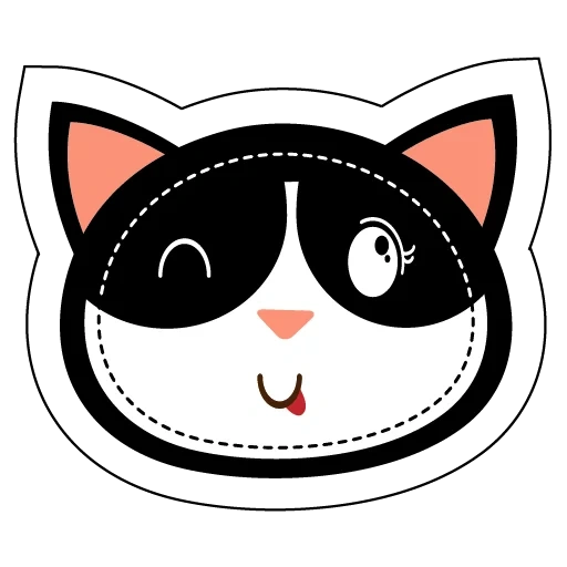 kucing, kucing, kucing hitam, moncong kucing, kucing itu adalah vektor