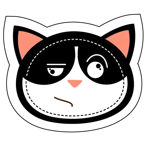 cat, das katzensymbol, die vektorkatze, pop cat icons, abziehbilder für die katze