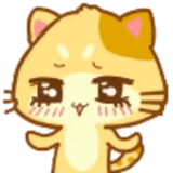 sonrisa de animación, hermosa sonrisa, lindo gato sonriente, gato expresión japonesa, sonrisa sello japonés