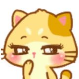 gatto sorridente, ragazza sorridente, gatto sorridente, emoticon gatto giapponese, faccina sorridente sigillo giapponese