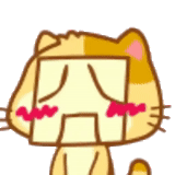 expression de chat, chat souriant, chatte souriante, anime chat avec un visage souriant, chat d'expression japonaise