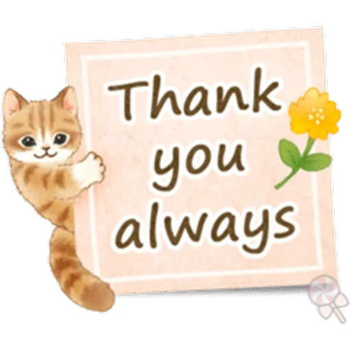 vielen dank, thanks you cat, cat thank you, text in englischer sprache, thanks you goodbye