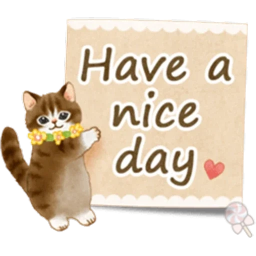 cat, nice day, have a nice day, es gibt eine schöne tageskatze, template has nice day