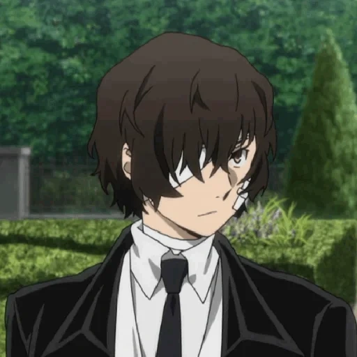 dazai, dazai chuya, osamu dadzai, anime dadzai osamu, dadzai osamu sorriu