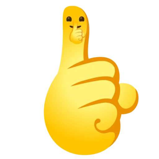 emoji, dedo emoji, clase smiletik, smilik es un pulgar