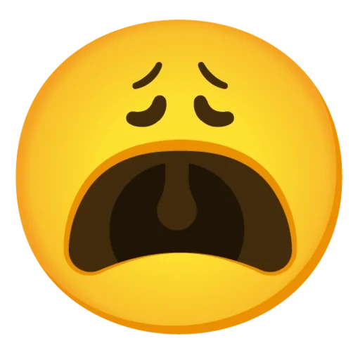 emoticônes, emoticônes, dark, smiley, emoji fatigué