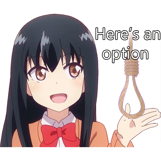 animation, cartoon character, gabriel dropout, gabriel dropped out of school, machiko gabriel dropped out of school
