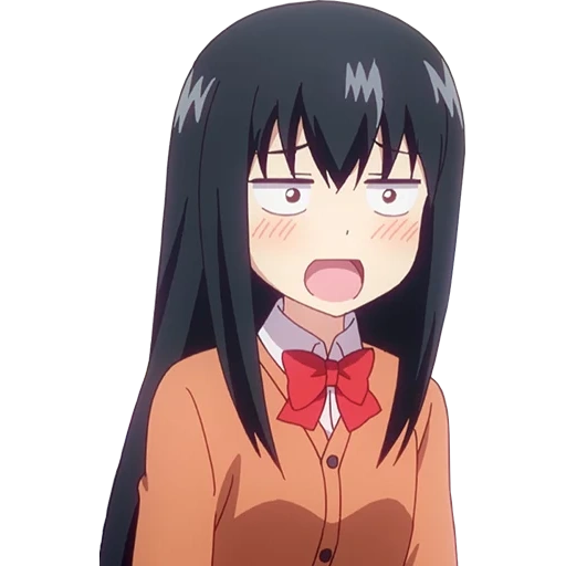 cartoon character, cartoon characters, gabriel dropout, animation crazy excitement, machiko gabriel dropped out of school