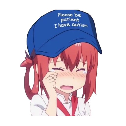 satania menangis, dropout gabriel, satania gabriel 128 128, anime gabriel satanias menangis, harap bersabar saya menderita autisme