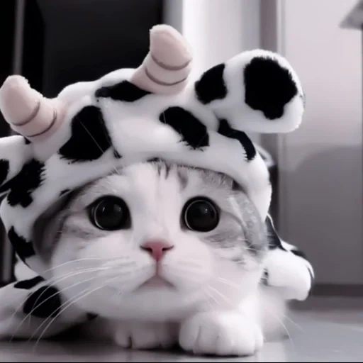 кот, милые котики, милый котик шапочке, самые милые животные, милые котики смешные