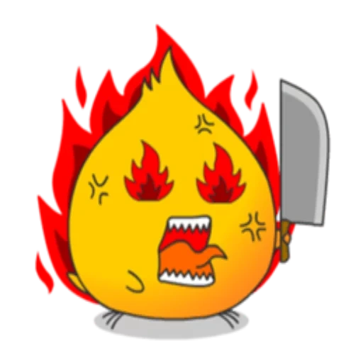 animation, smiling face burning, terrible firepower, a flaming smiling face, cartoon lamp