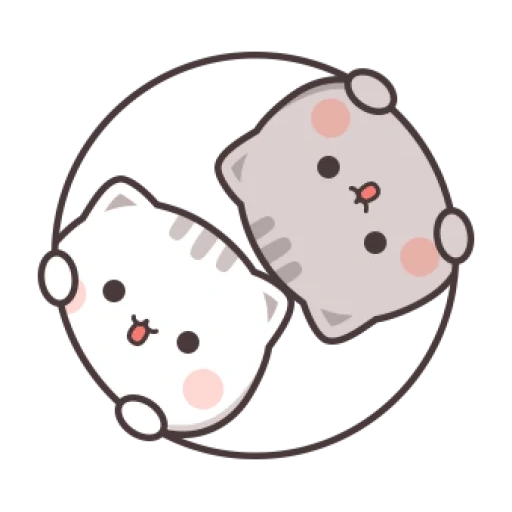 kawaii, disegni carini, disegni di gatti carini, disegni di gatti carini, kawaii cats love