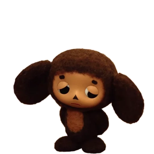 cheburashka, cheburashka est mignonne, jouet cheburashka, triste cheburashka, jouet doux cheburashka