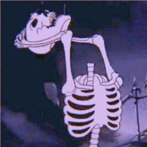 skeleton, skeleton to the sky, a meme skeleton with a pipe, cartoon skeleton, cartoon about mr similar skeleton