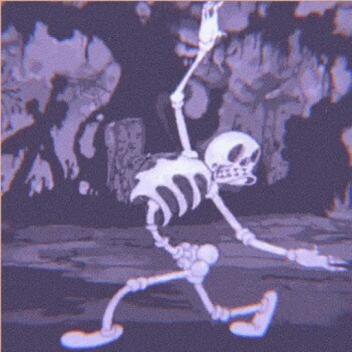esqueleto, betty bup, danza del esqueleto, esqueleto de halloween, spool de baile scary skeletons movements