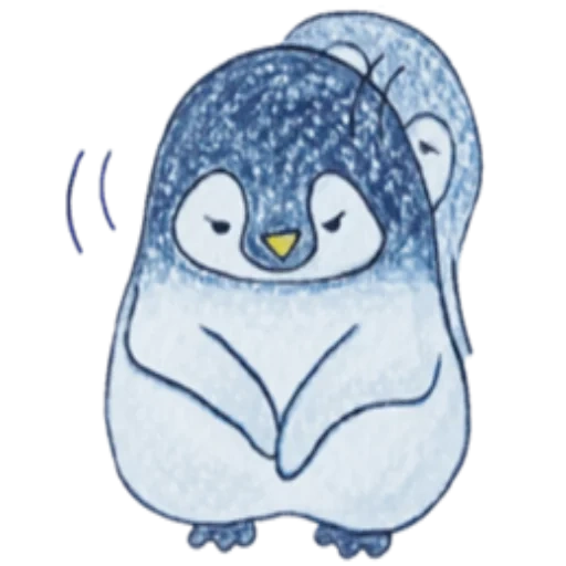 pingüino, guijarro de pingüino, pingüino de dibujos animados, arts sadness penguin, lindo dibujo de pingüino