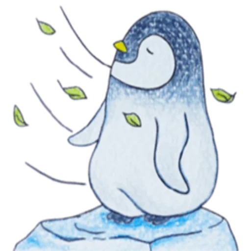 imagen, dibujo de pingüinos, ilustración de pingüino, pingüino dibujo chibi, penguin lindo dibujo