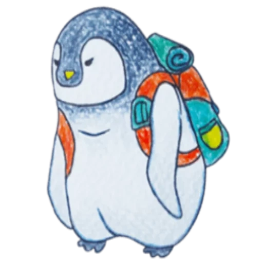 пингвин, penguin, пингвин милый, мультяшный пингвин