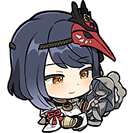 chibi, die emote, kuze sarah