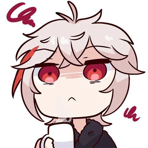 anime, arte anime, l'eschanum è chibi, personaggi anime, mystic messenger chibi